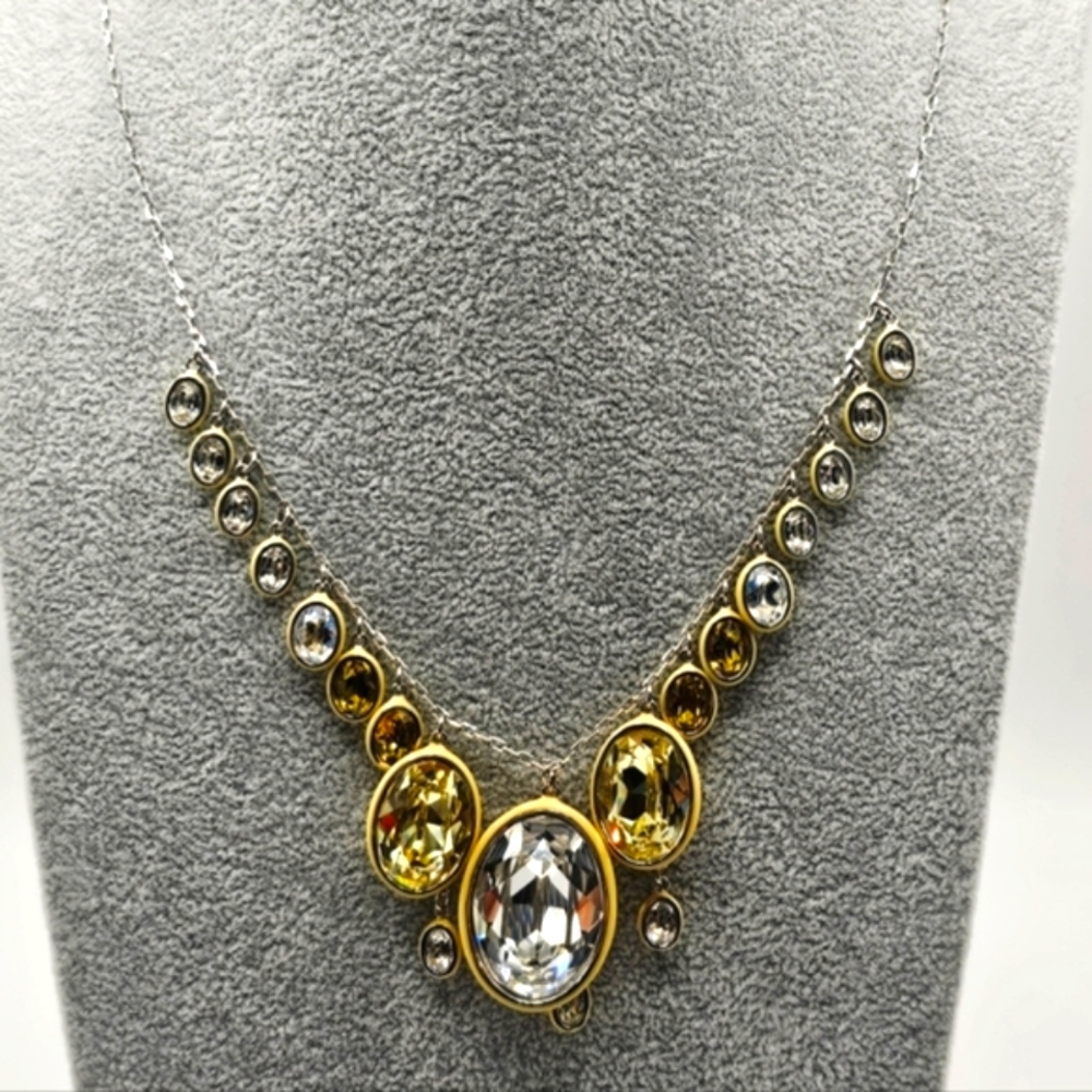 Swarovski Laser Long Yellow Necklace